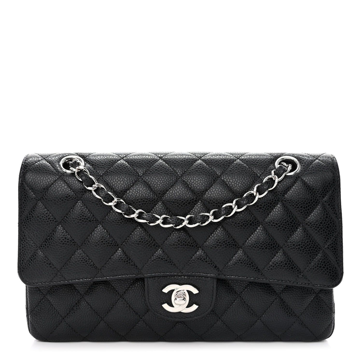 Chanel Caviar Quilted Medium Double Flap Black 1 of 11
