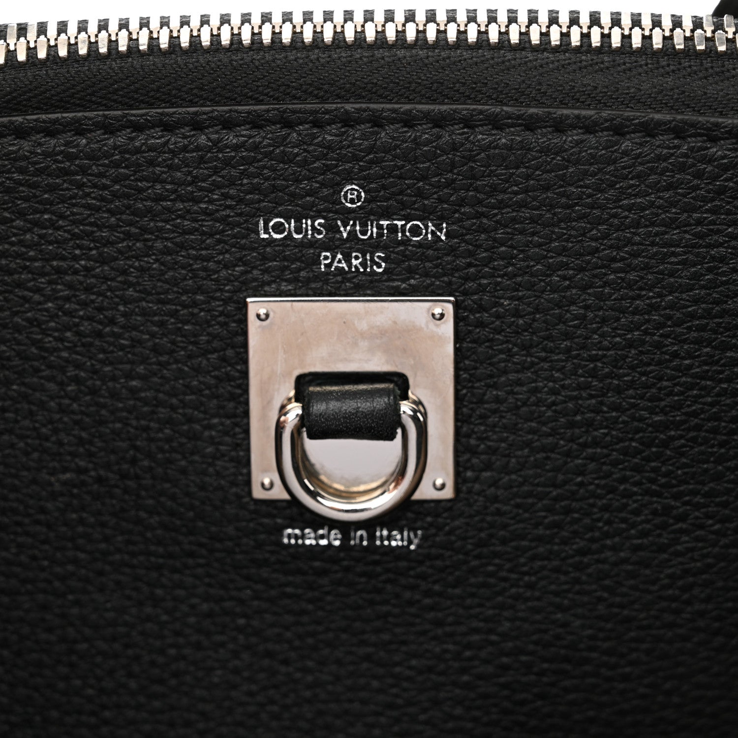 Louis Vuitton Taurillon City Steamer MM Black Beige 6 of 12