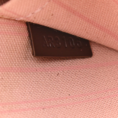Louis Vuitton Damier Ebene Neverfull MM GM Pochette Rose Ballerine 7 of 9