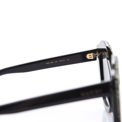 Gucci Crystal Cat Eye Sunglasses GG0118S Black 5 of 8