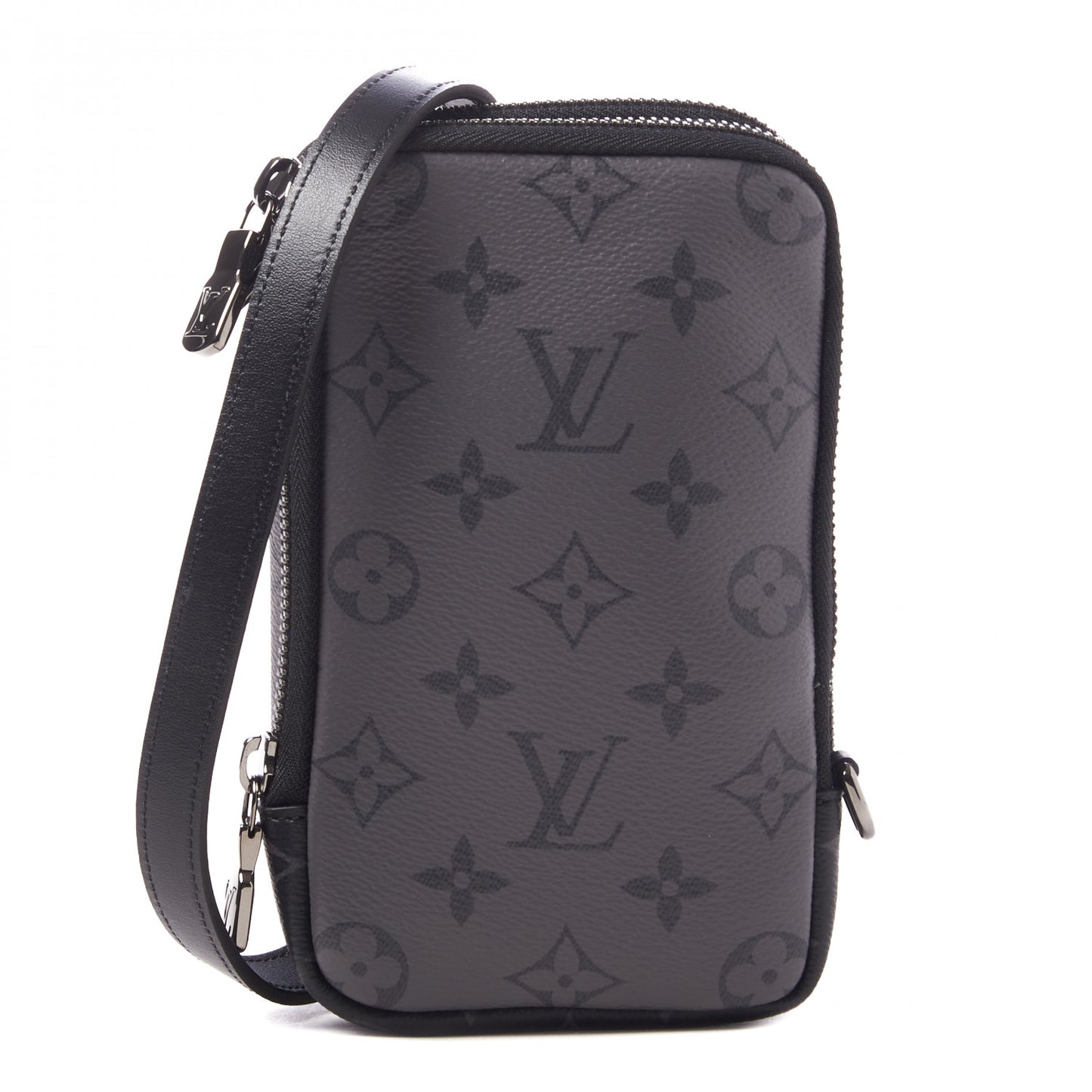 Monogram Eclipse Reverse Double Phone Pouch