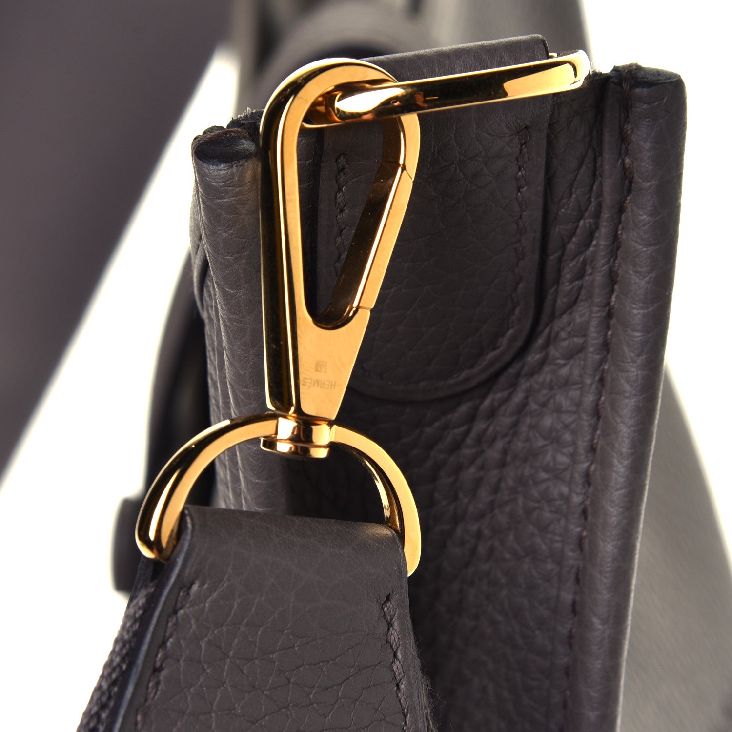 Hermes Taurillon Clemence Evelyne III PM Etain 5 of 5