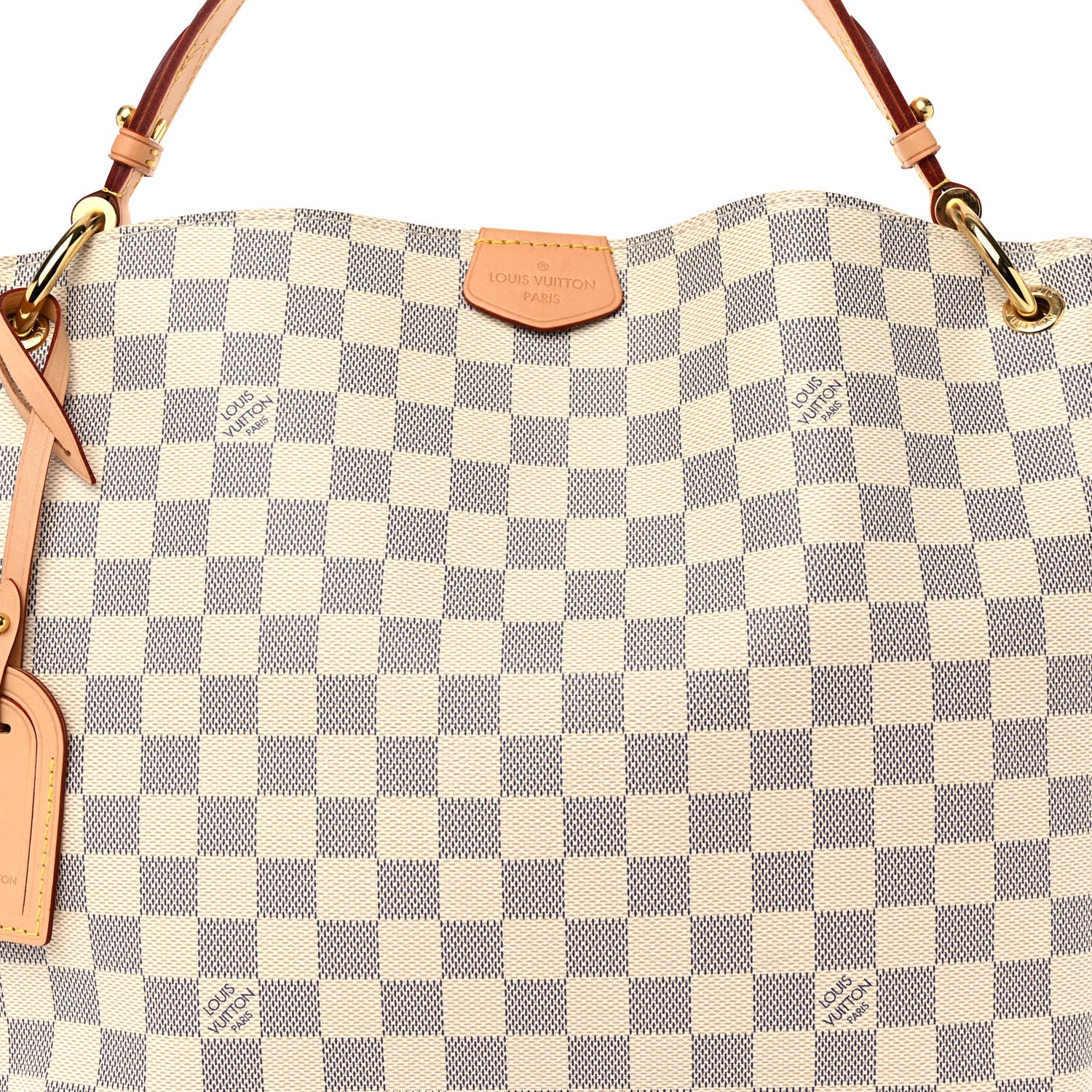 Louis Vuitton Damier Azur Graceful PM Rose Ballerine 7 of 10