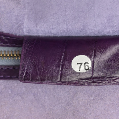 Nancy Gonzalez Crocodile Dome Satchel Purple 9 of 14