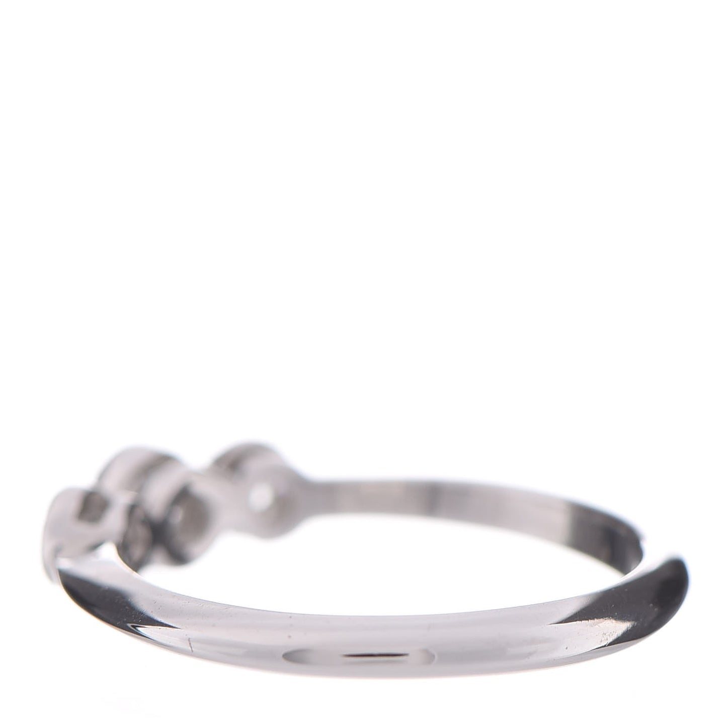 Platinum Diamond Three Stone Milgrain Ring 49 4.75