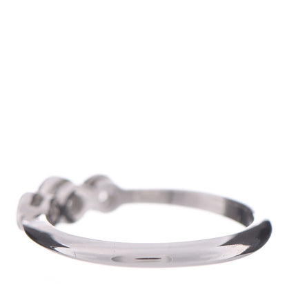 Tiffany Platinum Diamond Three Stone Milgrain Ring 49 4.75 3 of 5