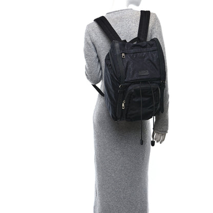 Gucci Nylon Monogram Medium Light Double Buckle Backpack Black 3 of 10