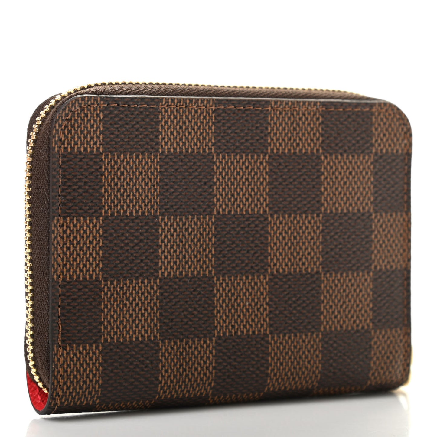 Damier Ebene 2021 Christmas Animation London Zippy Coin Purse Red