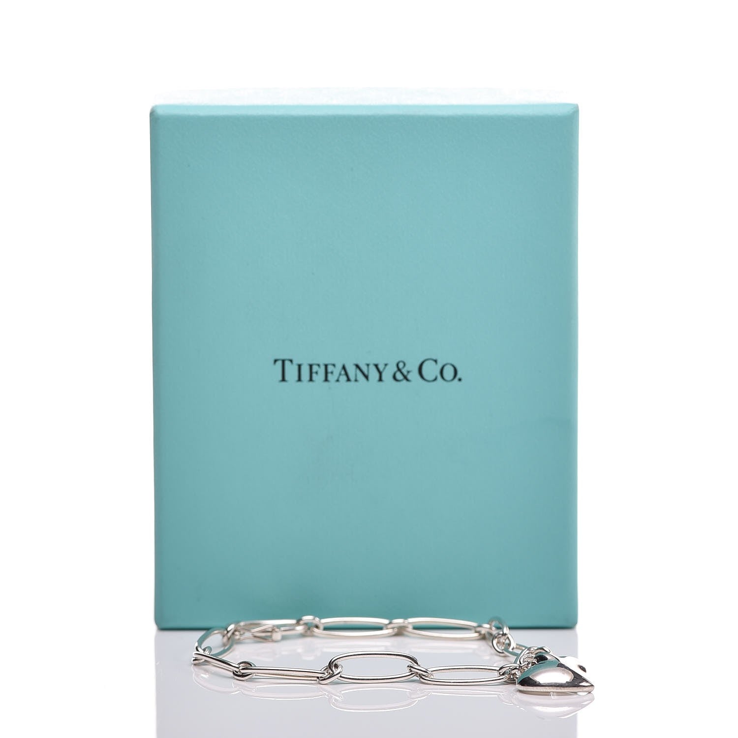 Tiffany Sterling Silver Elsa Peretti Full Heart Bracelet 13 of 13