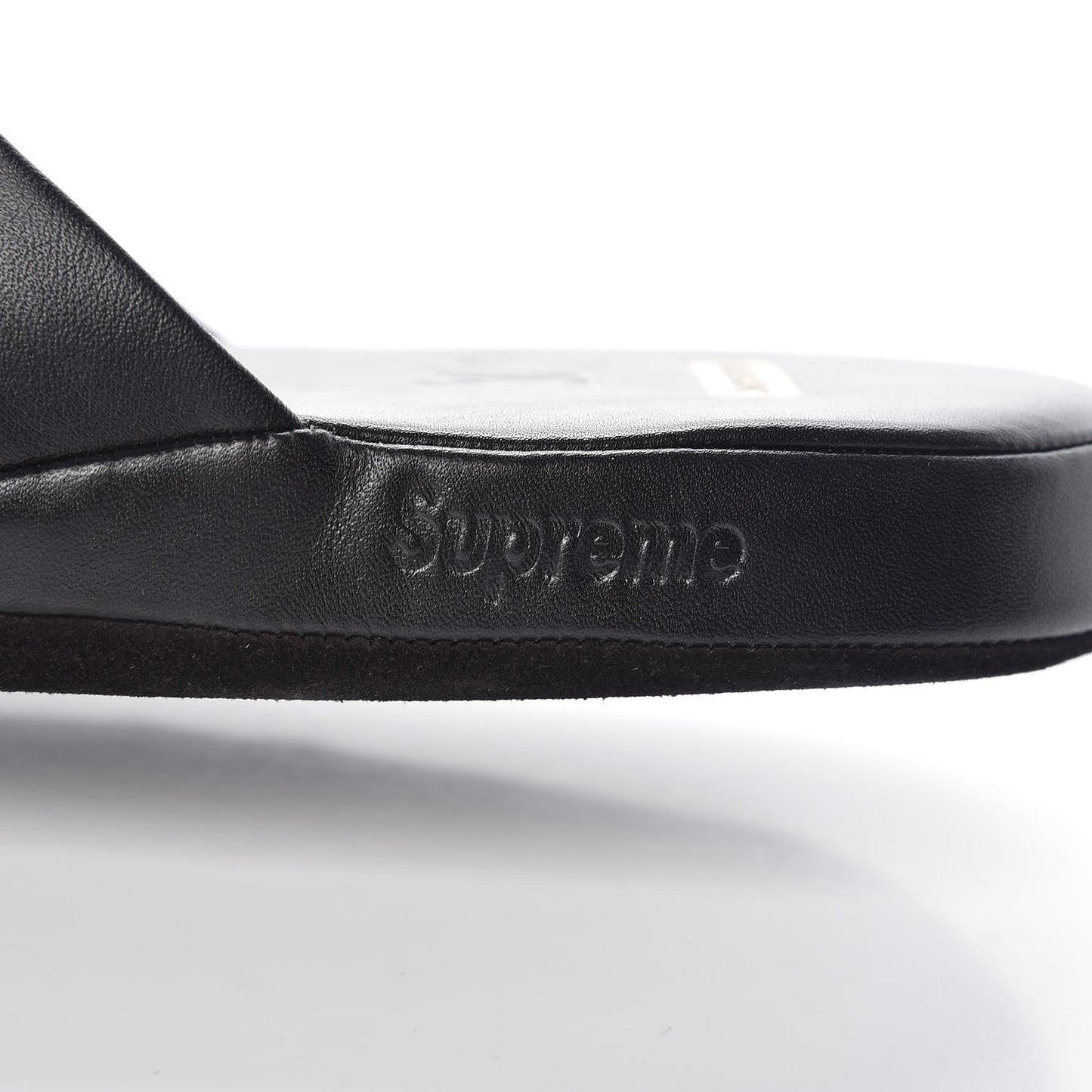 X SUPREME Lambskin Mens Hugh Slippers 8 Black