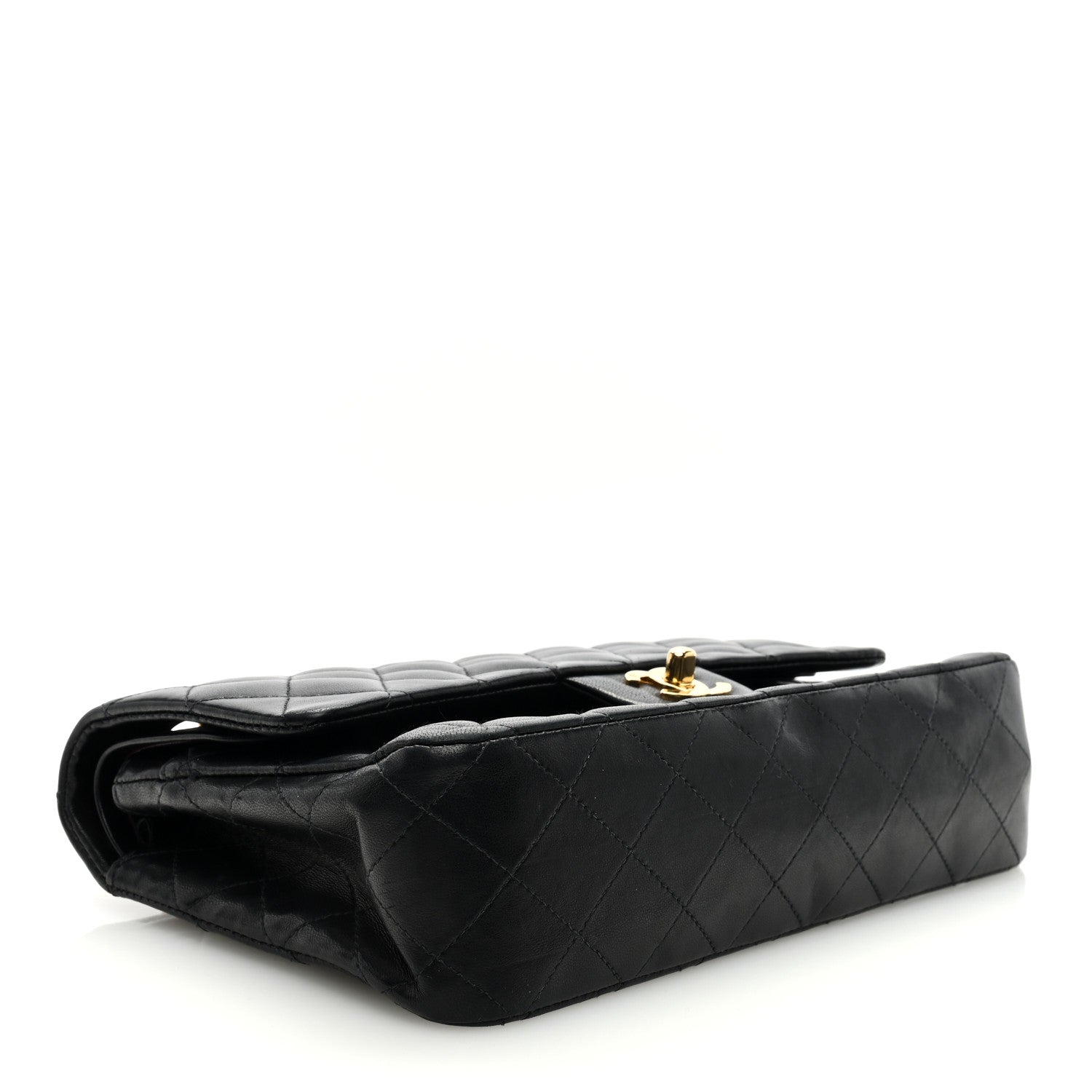 Chanel Lambskin Quilted Medium Double Flap Black 4 of 10