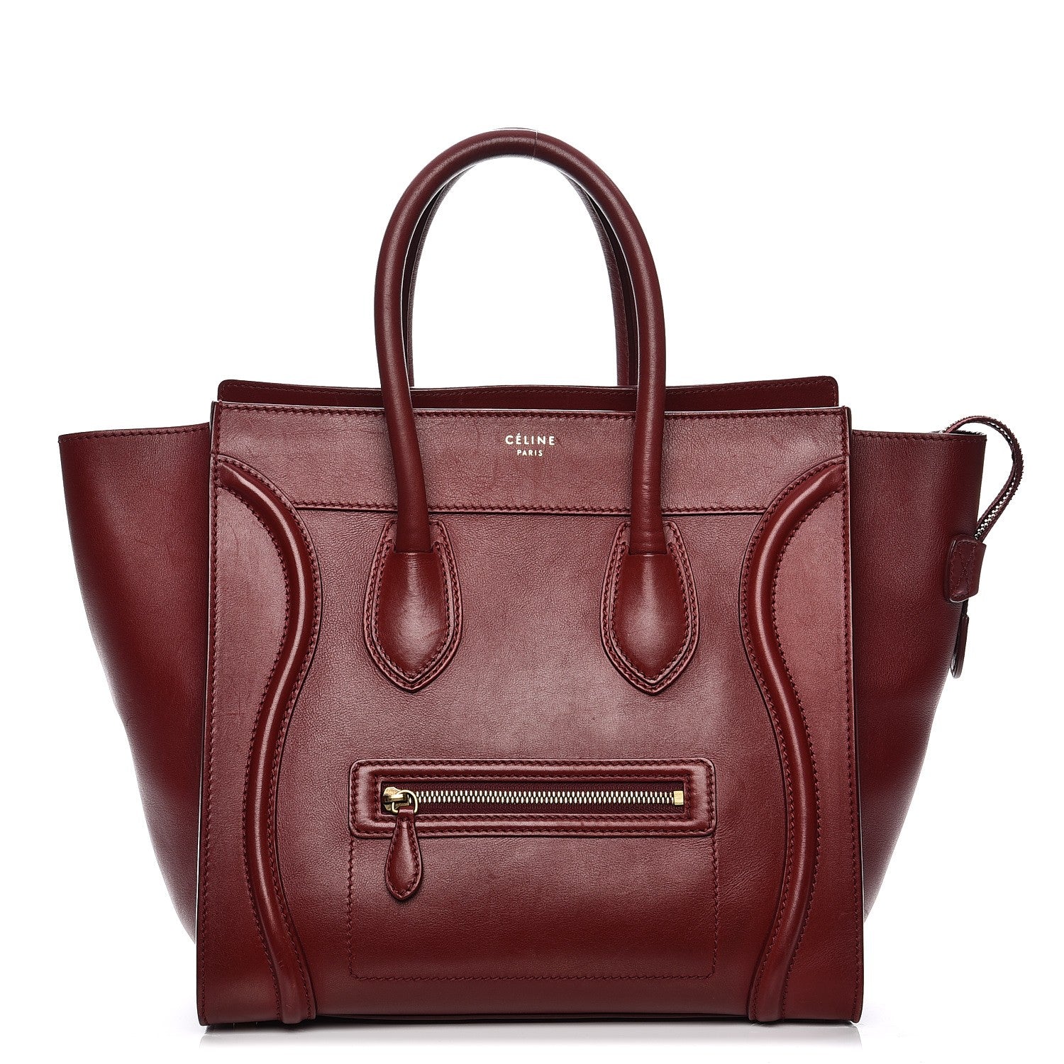 Celine Smooth Calfskin Mini Luggage Burgundy 1 of 16