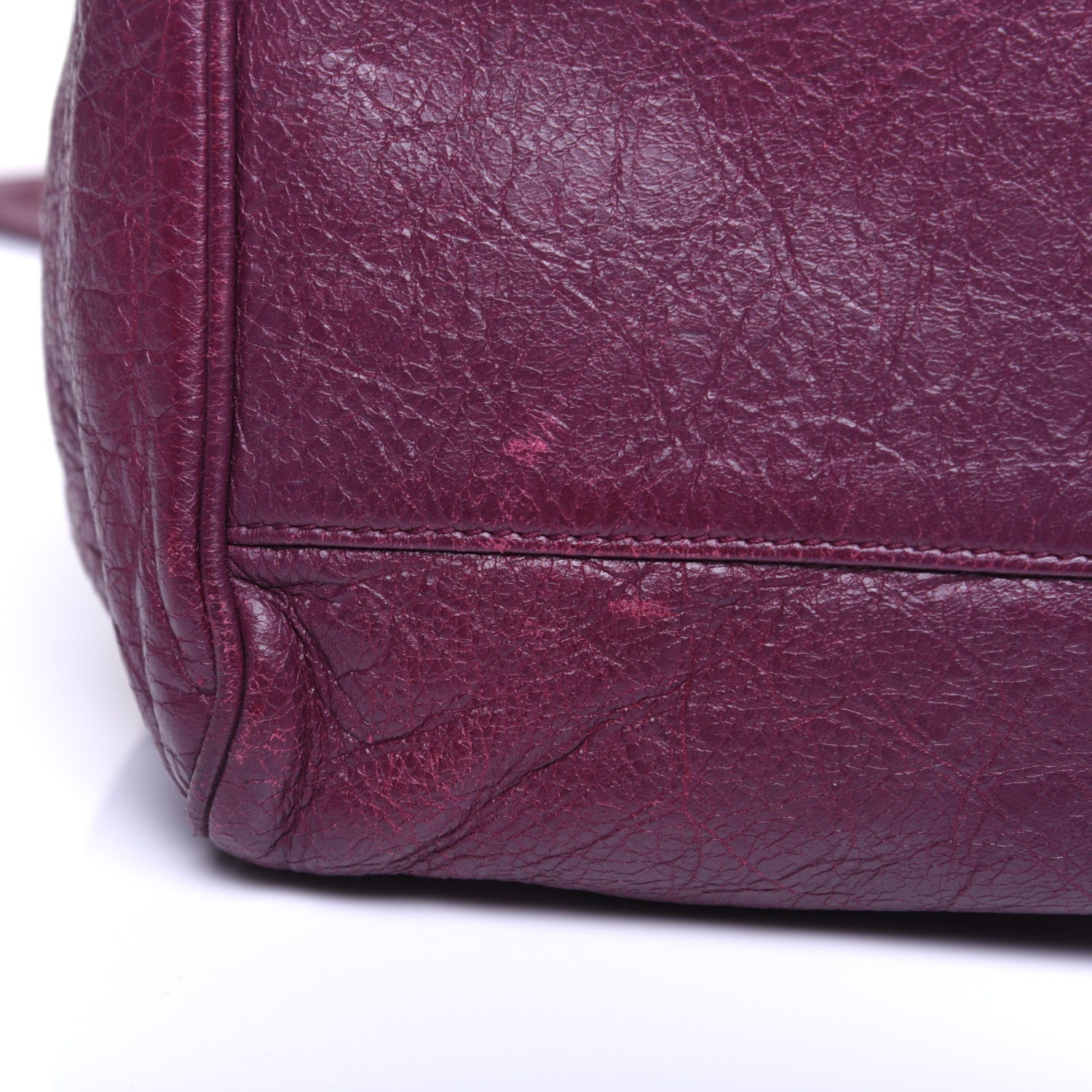 Balenciaga Lambskin Classic Gold Hardware Velo Violet Prune 15 of 17