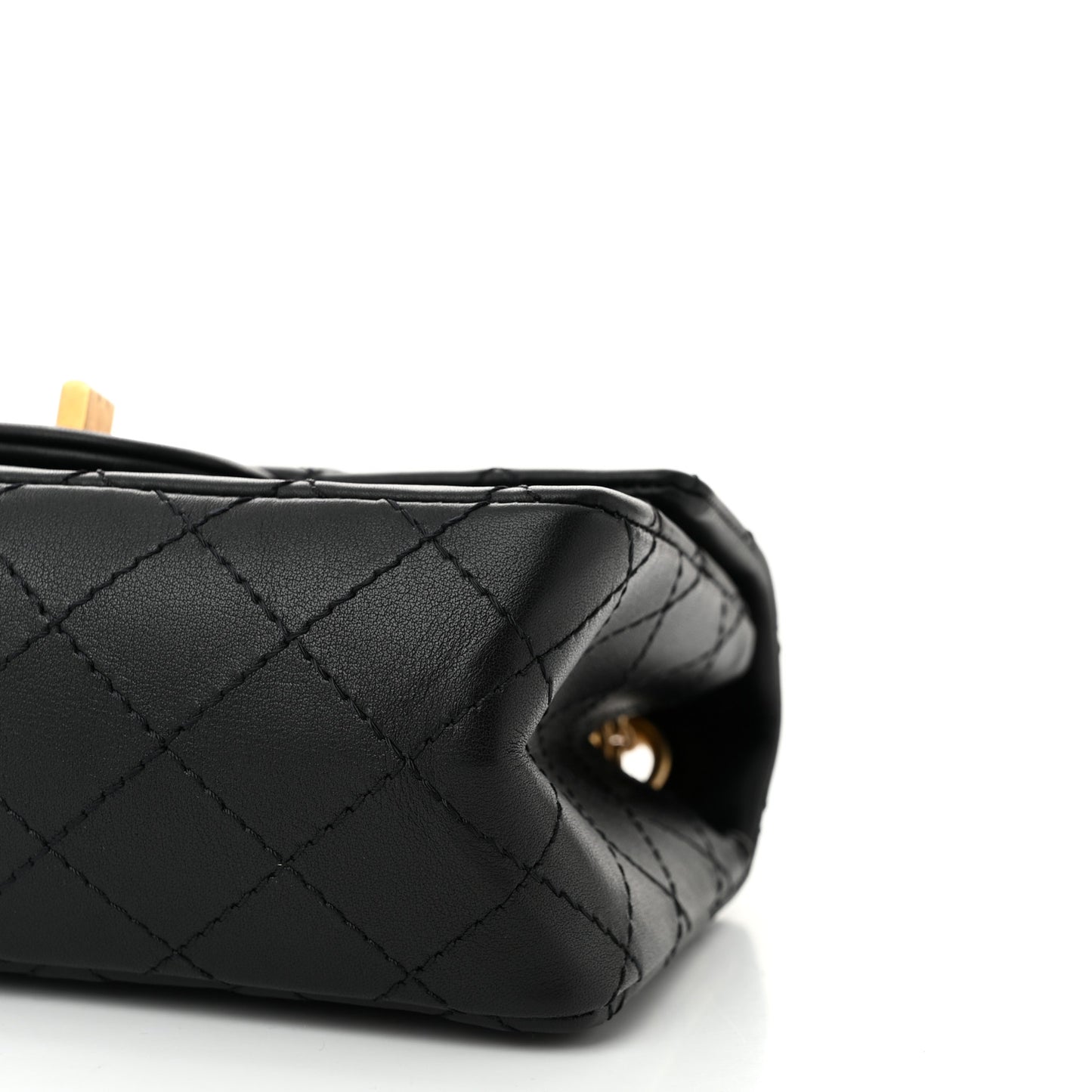 Calfskin Quilted 2.55 Reissue Mini Flap Black