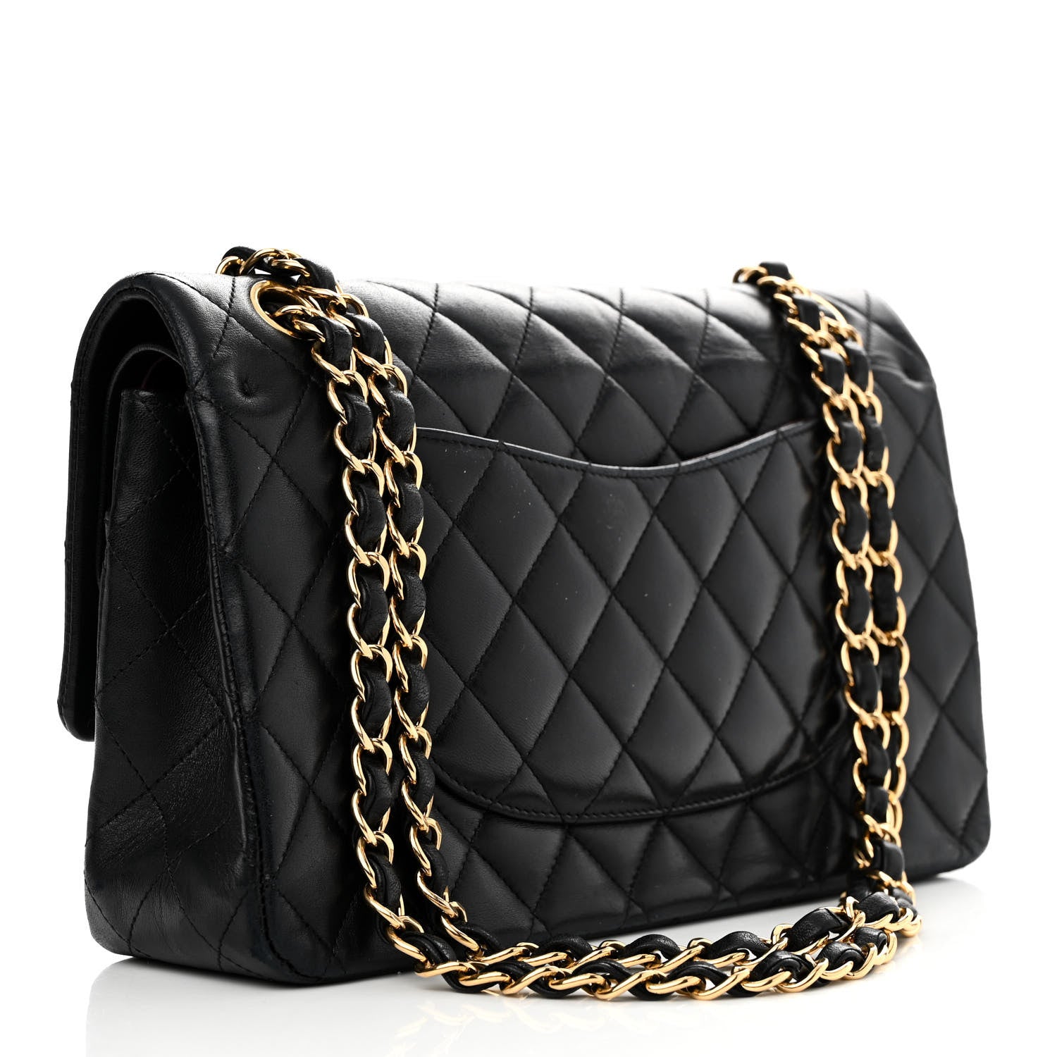 Chanel Lambskin Quilted Medium Double Flap Black 3 of 10