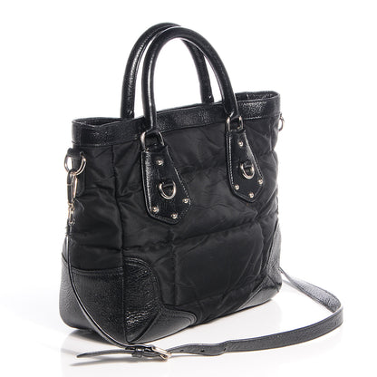 Prada Tessuto Nylon Quilted Tote Nero Black 5 of 12