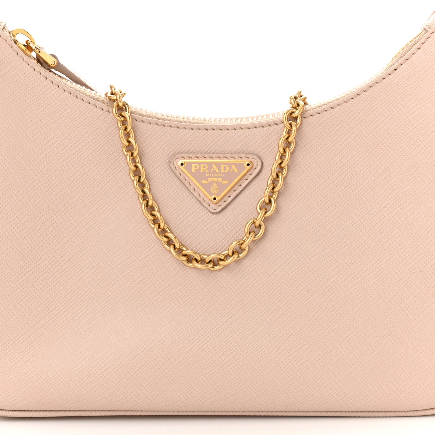 Prada Saffiano Re-Edition 2005 Shoulder Bag Cammeo Beige 9 of 12