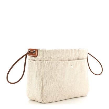 Hermes Canvas Barenia Fourbi 20 PM Pouch Naturel Fauve 3 of 8