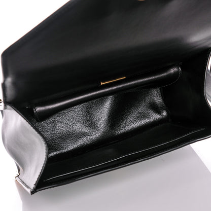 Prada City Calf Saffiano Animalier Top Handle Bag Black 5 of 7