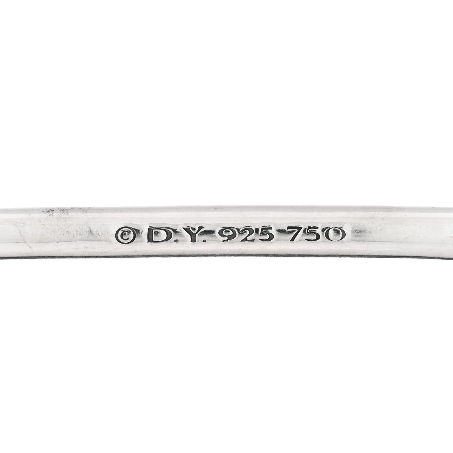 David Yurman Sterling Silver 18K Yellow Gold Diamond Petite Helena Classic Cable Station Bracelet 3 of 3