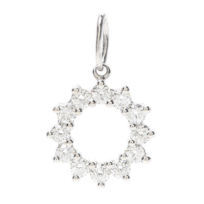 Tiffany Platinum Diamond Circle Charm 1 of 4