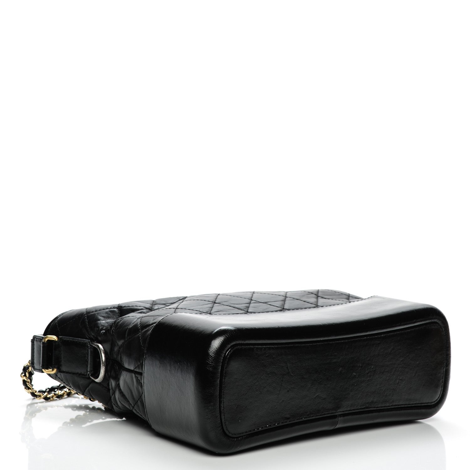 Chanel Aged Calfskin Quilted Medium Gabrielle Hobo Black 4 of 8