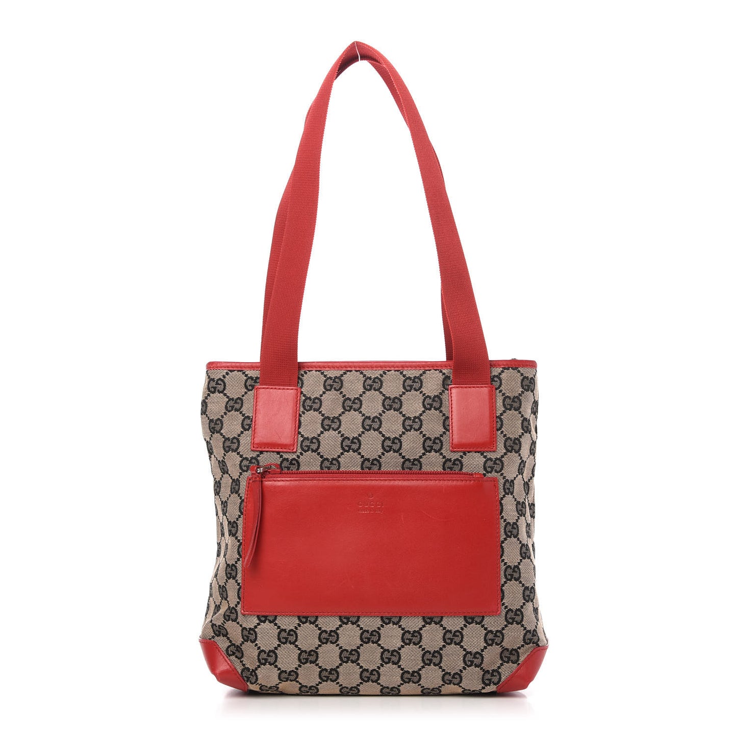 Monogram Large Tote Navy Red