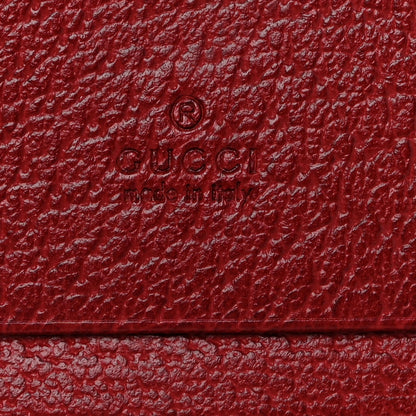 Gucci GG Supreme Monogram Flora Web Ophidia Card Case Red 6 of 9