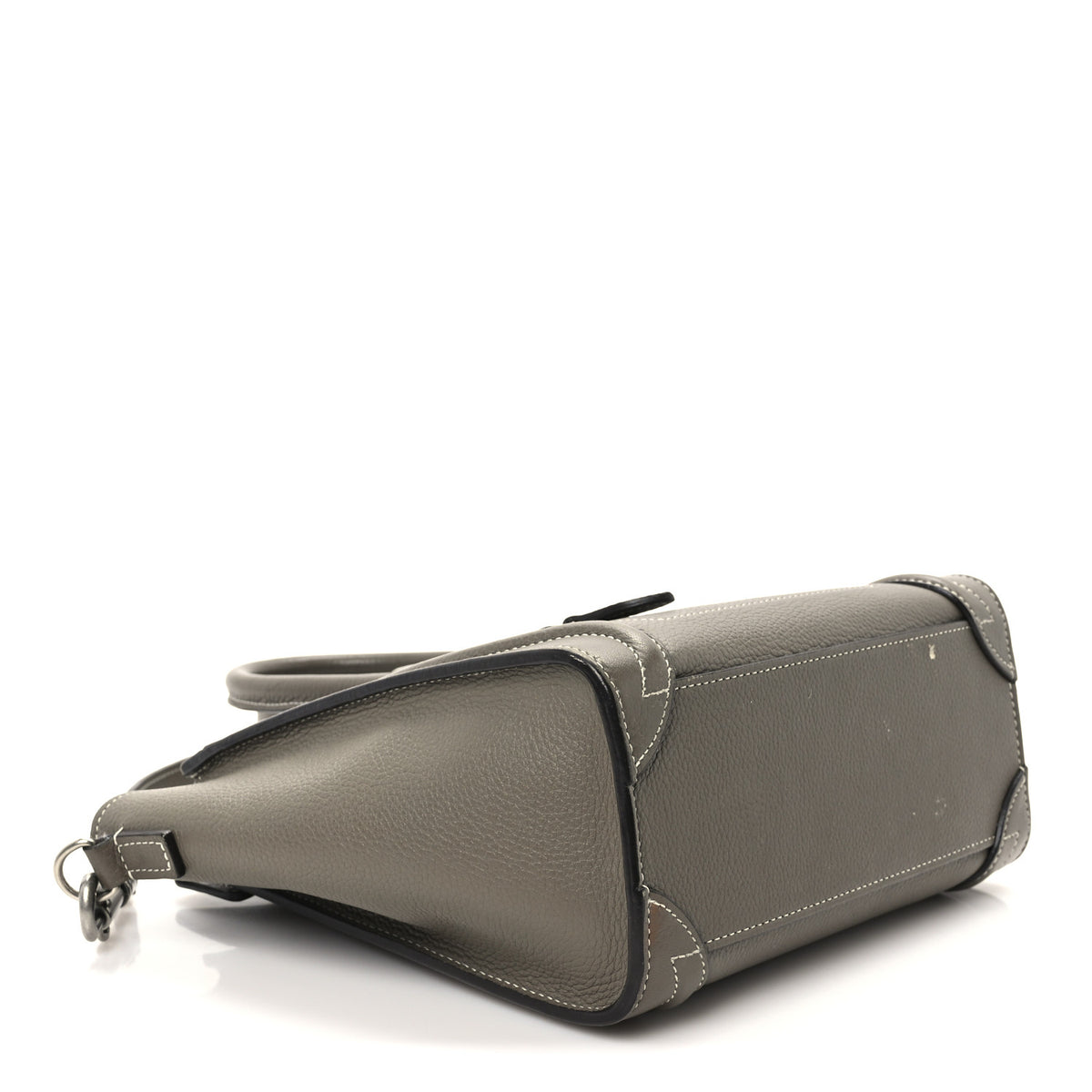 Drummed Calfskin Nano Luggage Souris