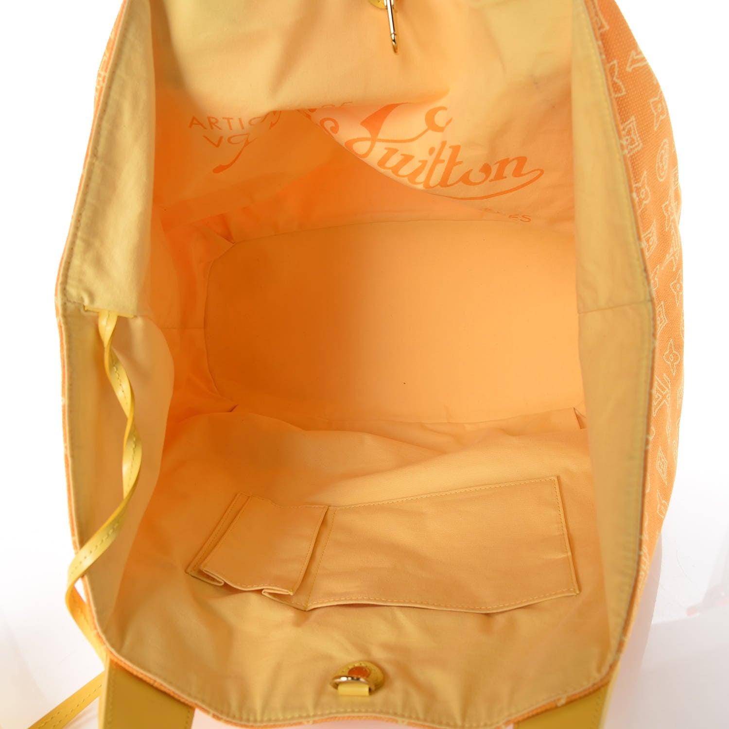 Louis Vuitton Cabas Ipanema GM Yellow 6 of 18