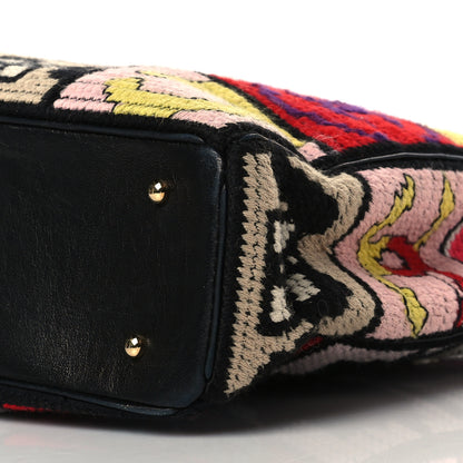 Chanel Needlepoint Precious Symbols Shoulder Bag Black 9 of 9