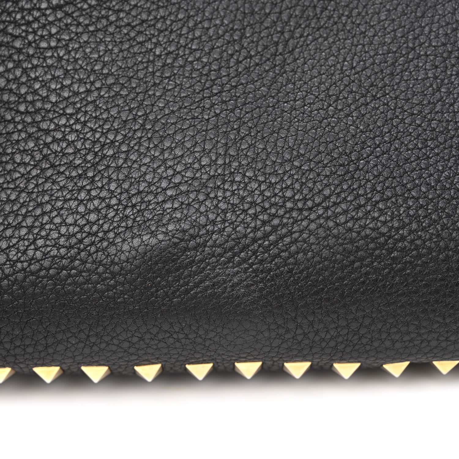Valentino Garavani Pebbled Calfskin Medium Rockstud Tote Black 14 of 20