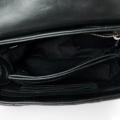 Saint Laurent Calfskin Y Quilted Monogram Toy Loulou Crossbody Bag Black 5 of 12