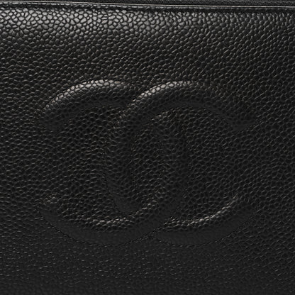 Chanel Caviar Large Timeless CC Zip Around Organizer Wallet Black 10 of 11