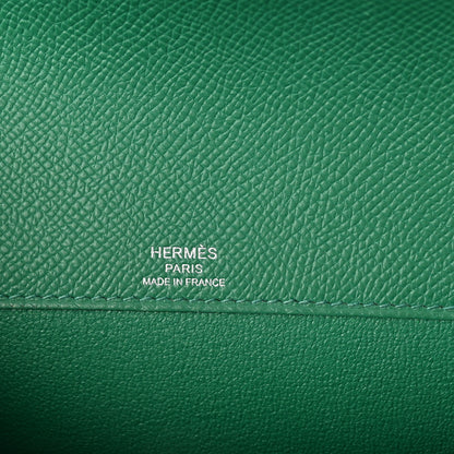 Hermes Epsom Kelly Depeches 25 Pouch Vert Jade 5 of 8