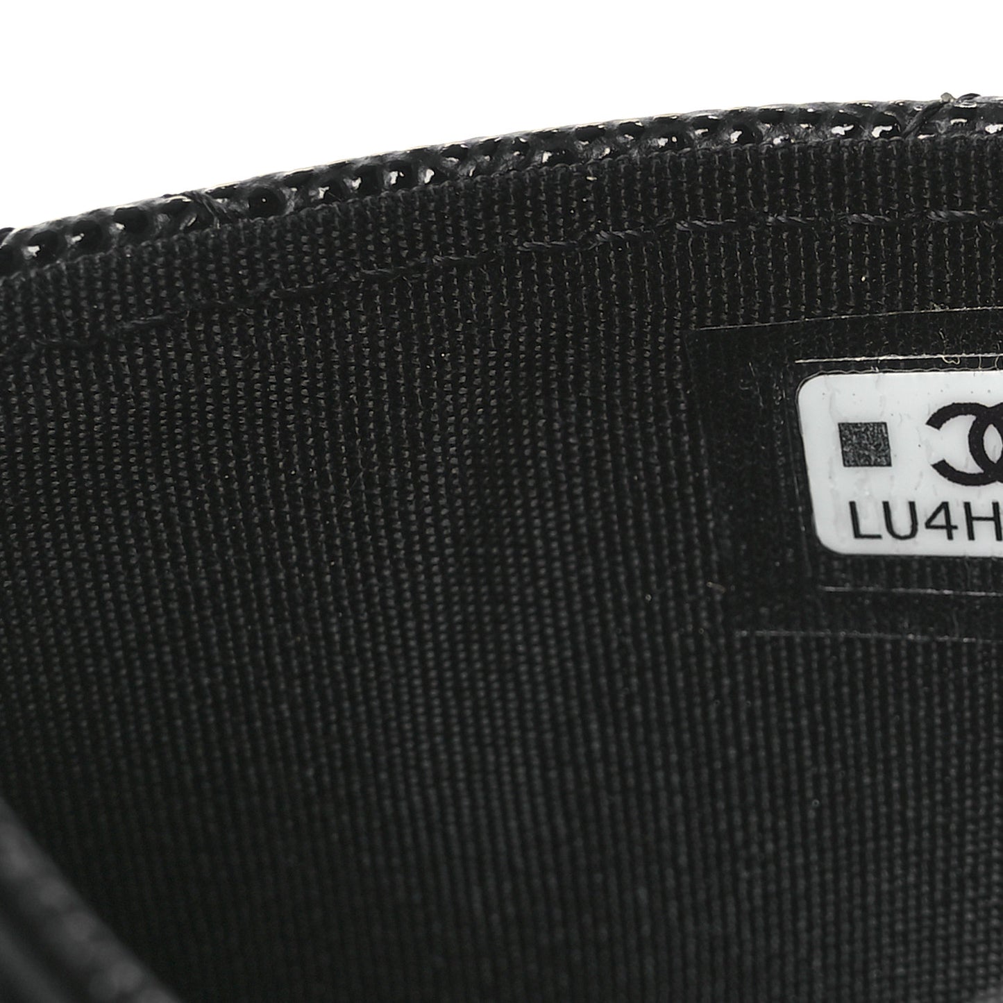 Caviar Quilted CC Card Holder Black