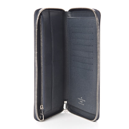 Louis Vuitton Epi Zippy Vertical Wallet Blue Nuit 5 of 6