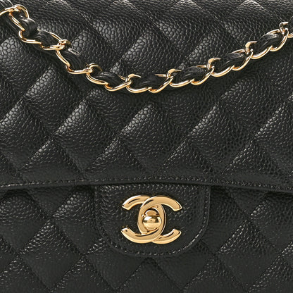 Chanel Caviar Quilted Medium Double Flap Black 8 of 11