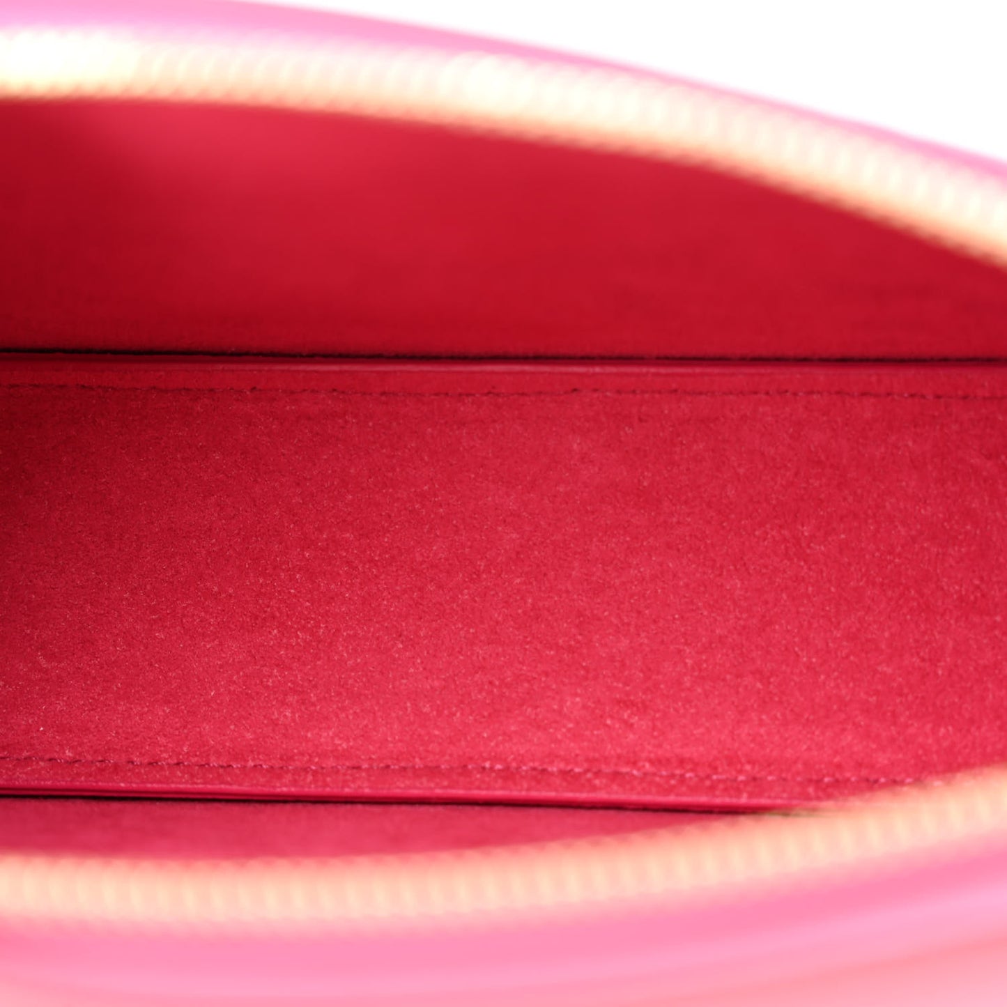 Calfskin Nanogram Embossed Lexington Pouch Rose