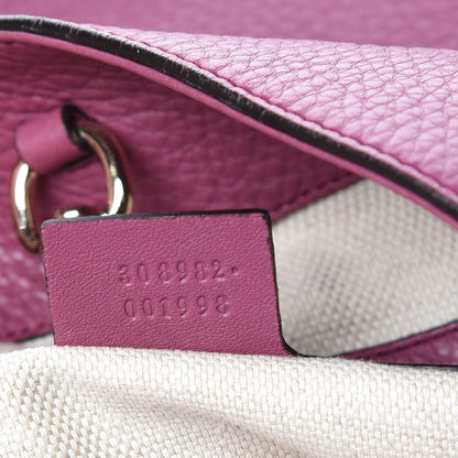 Gucci Pebbled Calfskin Medium Soho Chain Shoulder Bag Peonia Flower 7 of 13
