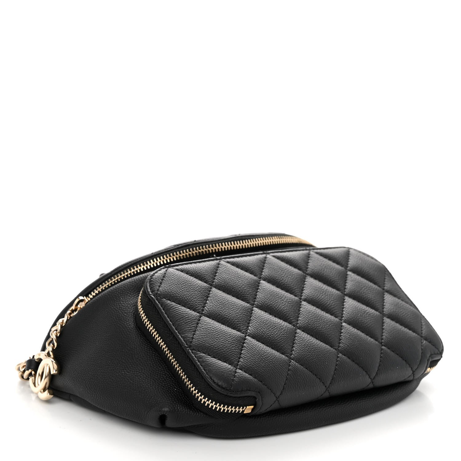 Chanel Caviar Quilted Business Affinity Waist Belt Bag Black 4 of 11