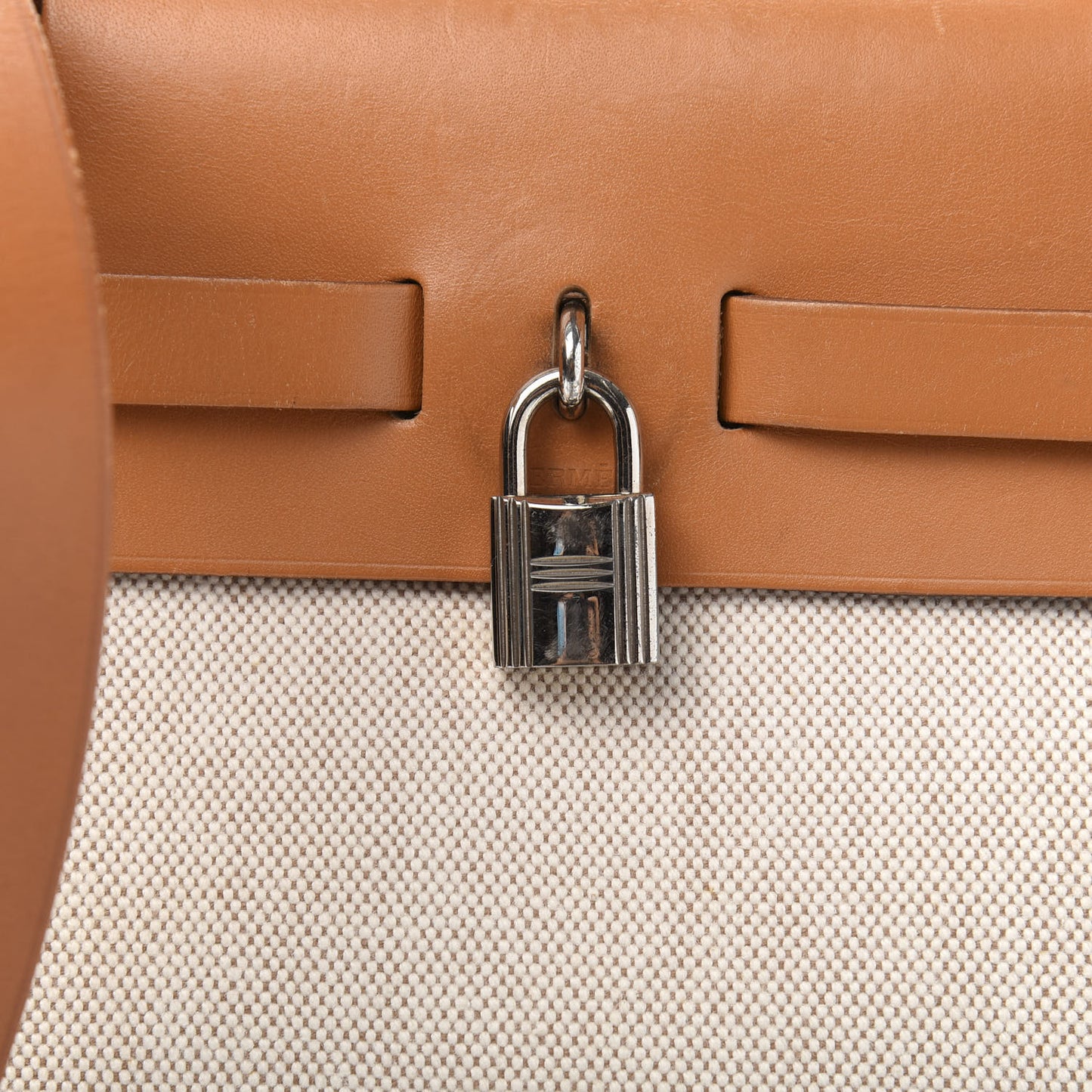 Toile Vache Calfskin Herbag 30 PM Natural