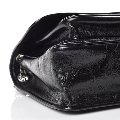 Saint Laurent Crinkled Calfskin Matelasse Monogram Medium Niki Chain Satchel Black 11 of 12