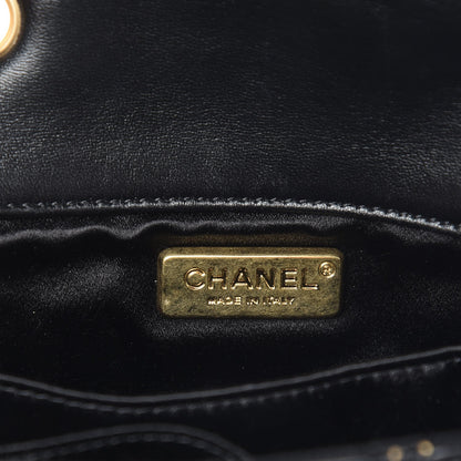 Chanel Lambskin Quilted Studded Extra Mini Flap Black 6 of 7