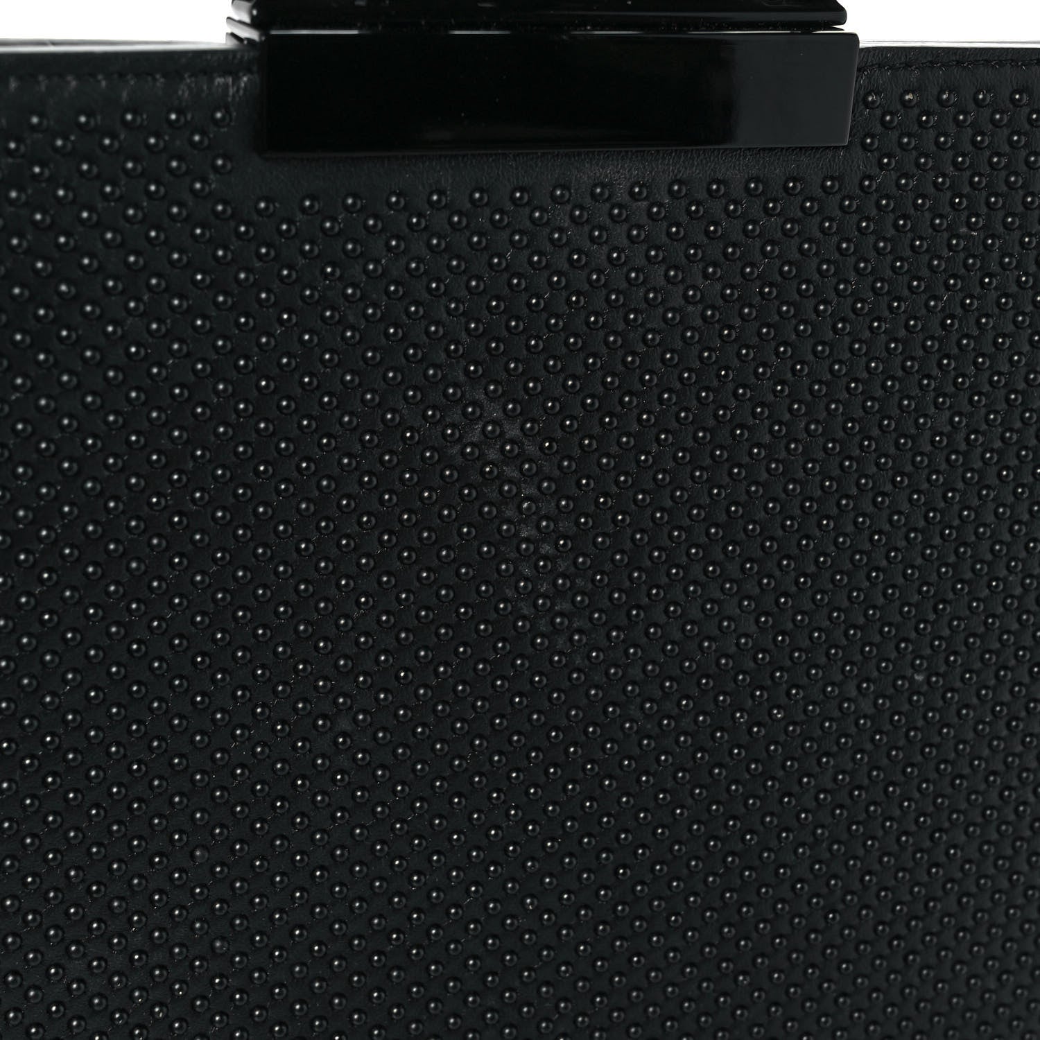 Alexander McQueen Calfskin Studded Knuckle Flat Clutch Black 12 of 13