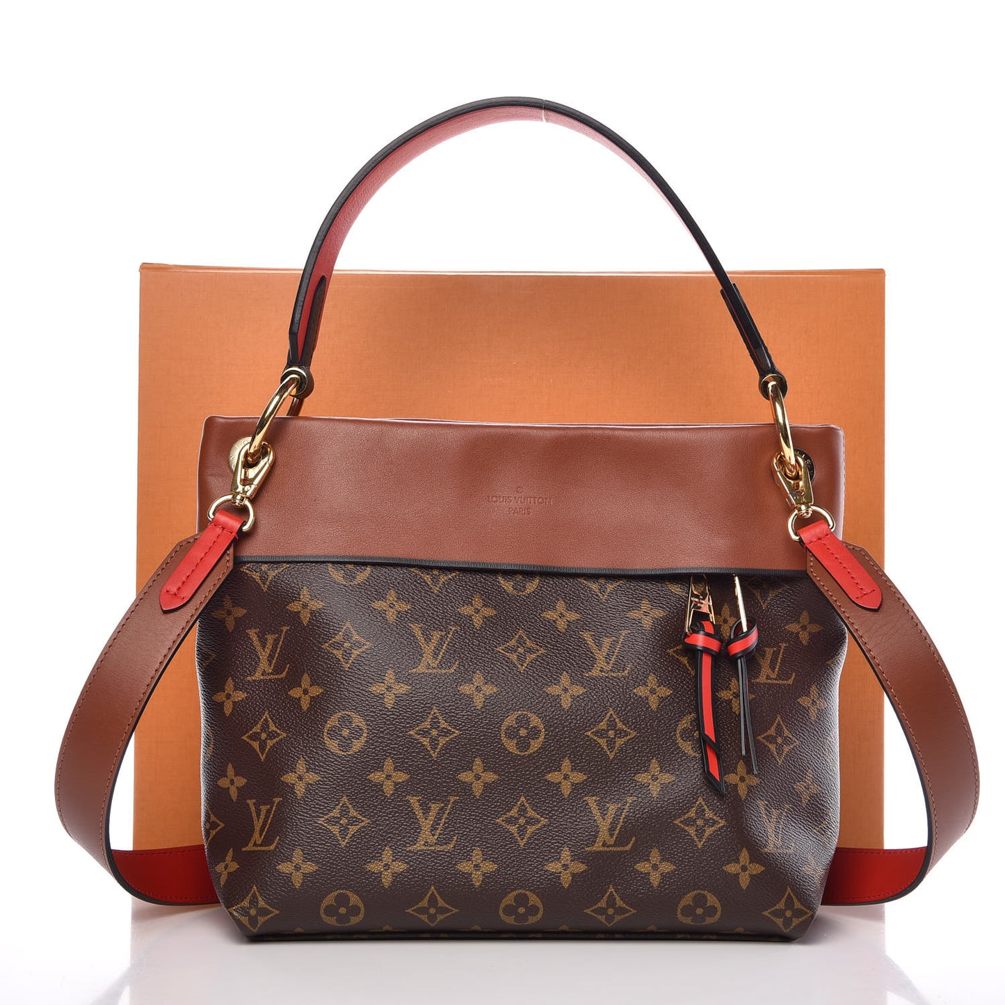 Monogram Tuileries Besace Caramel Rouge