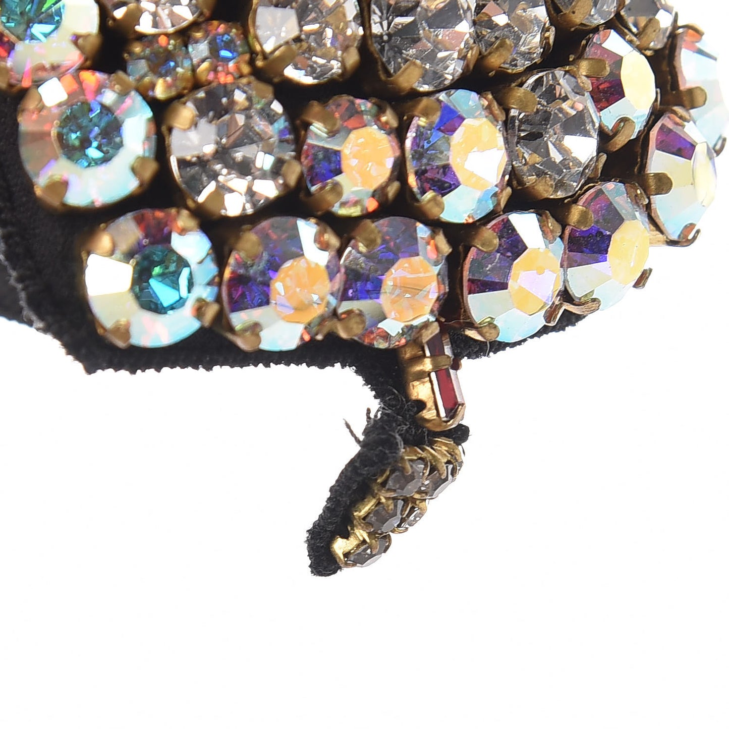 Nappa Silk Glitter Removable Crystal Heart Pumps 39.5 Argento