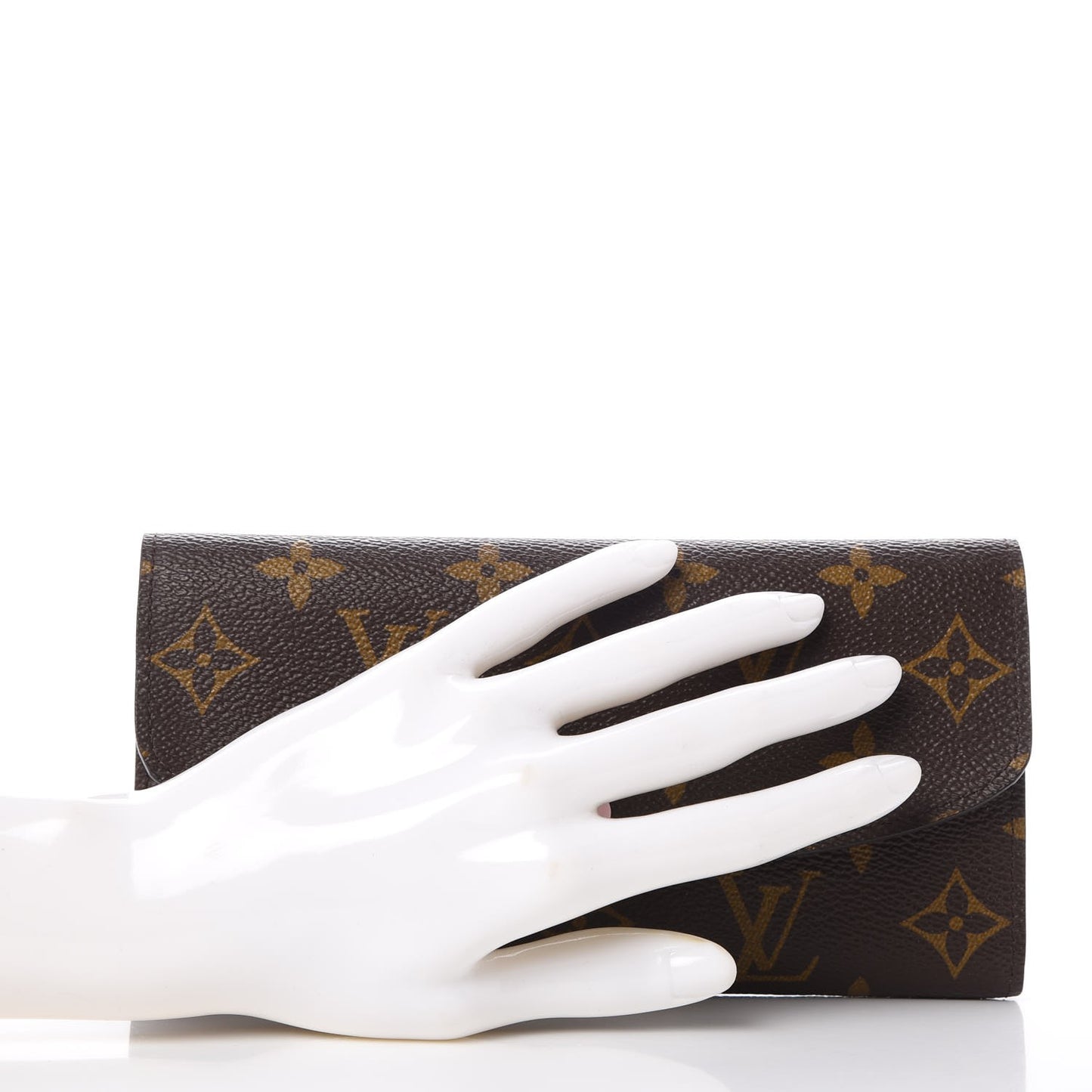 Monogram Emilie Wallet Rose Ballerine
