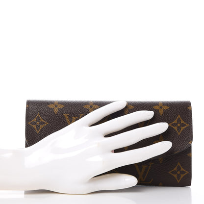 Louis Vuitton Monogram Emilie Wallet Rose Ballerine 2 of 7
