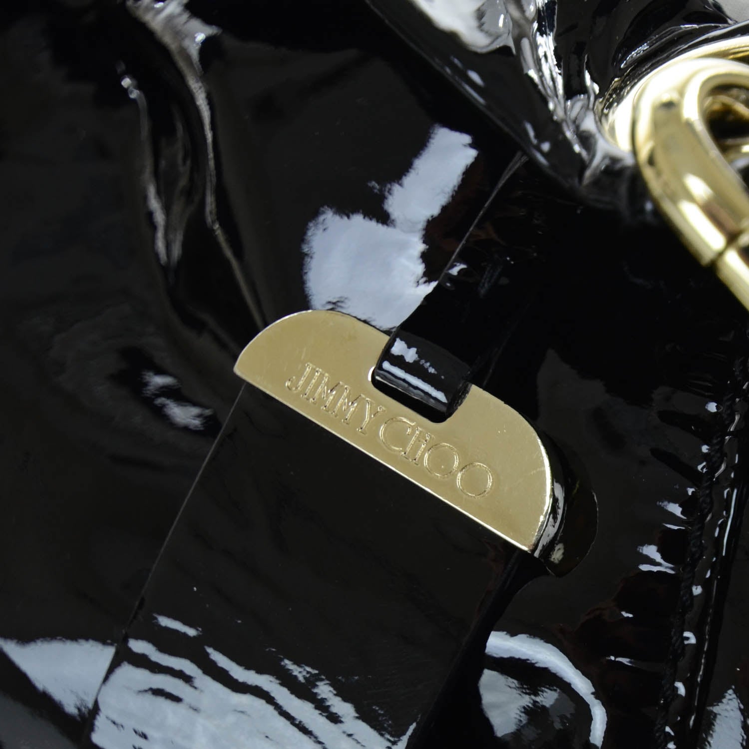 Jimmy Choo Patent Leather Lola Tote Black 7 of 10